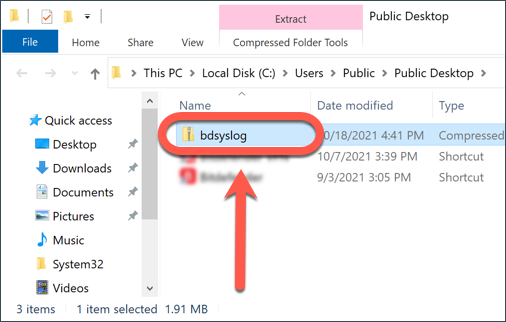 Using the BDsysLog scan utility on Windows - bdsys archive