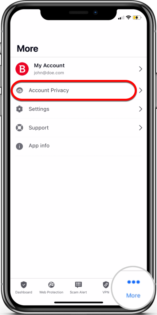 Account Privacy for iOS