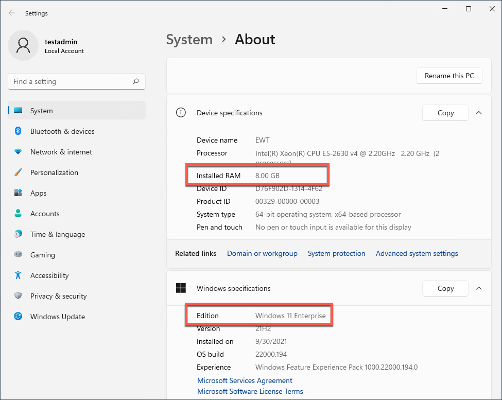 How to check System Requirements - Windows 11