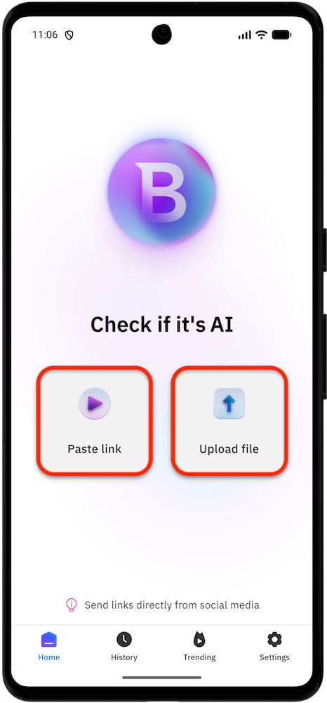 訂閱 RealCheck 後,您即可檢查影片是否由 AI 生成