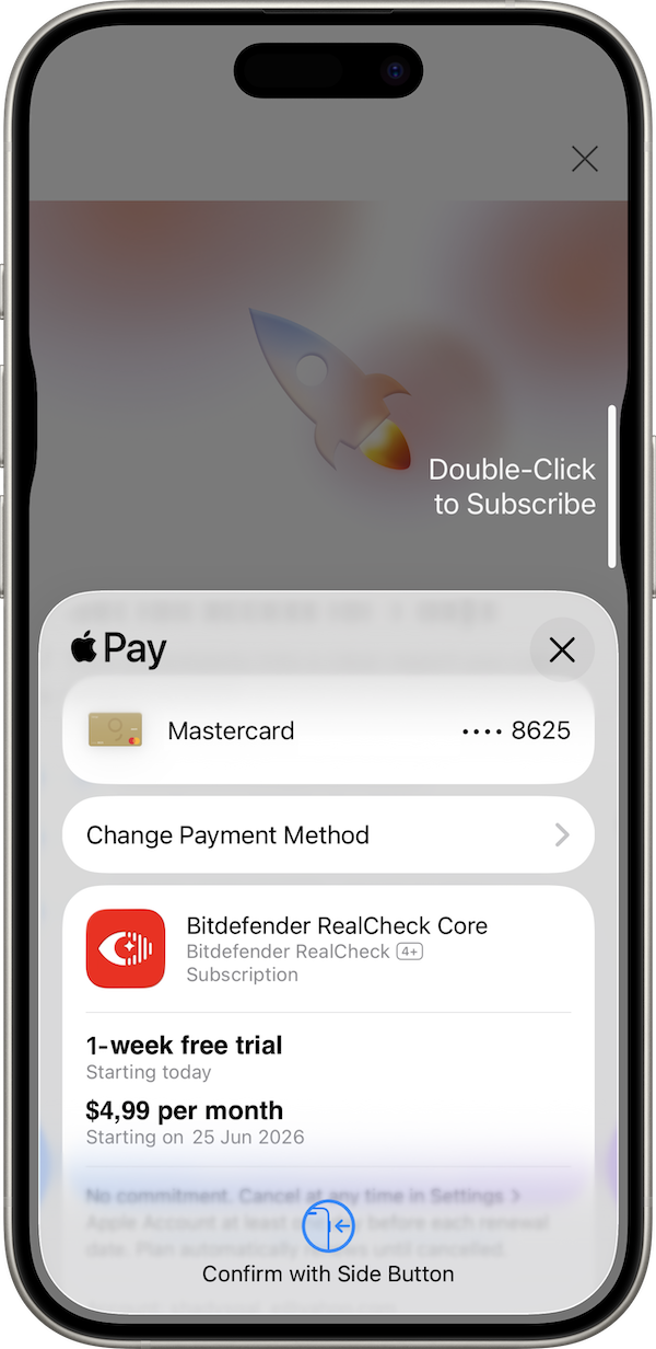 如何在 iOS 上安裝 Bitdefender RealCheck 並啟用試用版