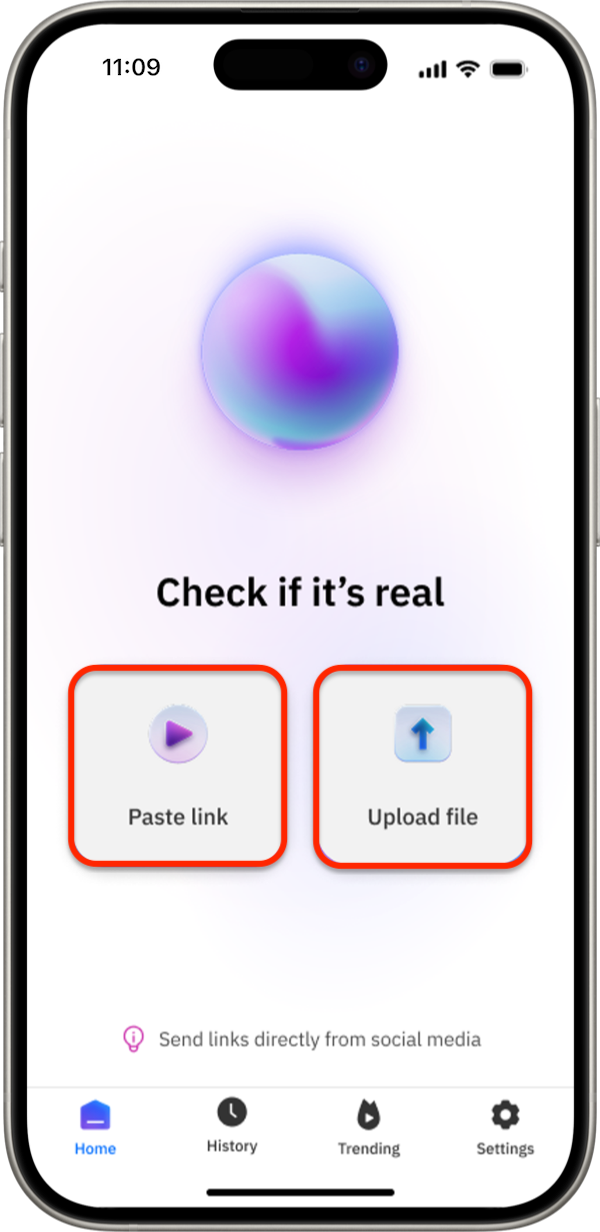 在 iOS 上安裝 Btdefender RealCheck 後,如何判斷影片是 AI 生成的還是真實的