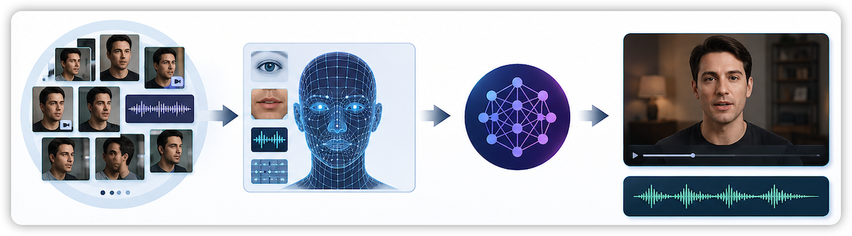 建立 deepfake 的逐步過程