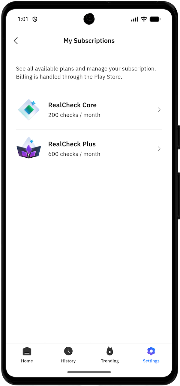 如何訂閱 RealCheck